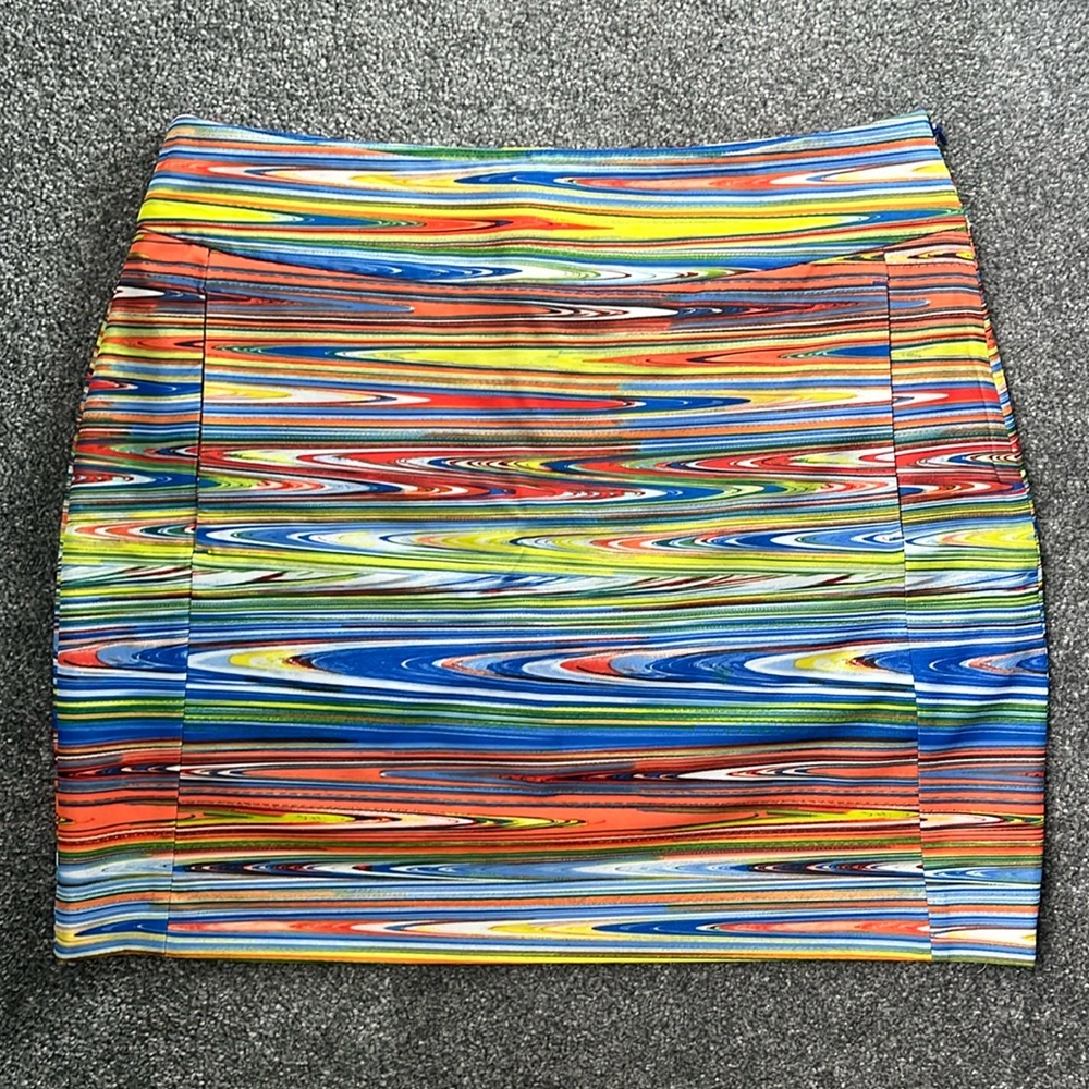 EP SPORT Golf Skort in Colorful Stripe Print. Womens L Large